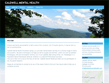 Tablet Screenshot of caldwellmentalhealth.com
